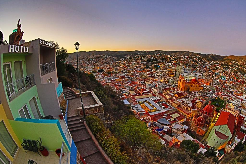 hotels with balcony in Guanajuato Mexico La Valenciana Church