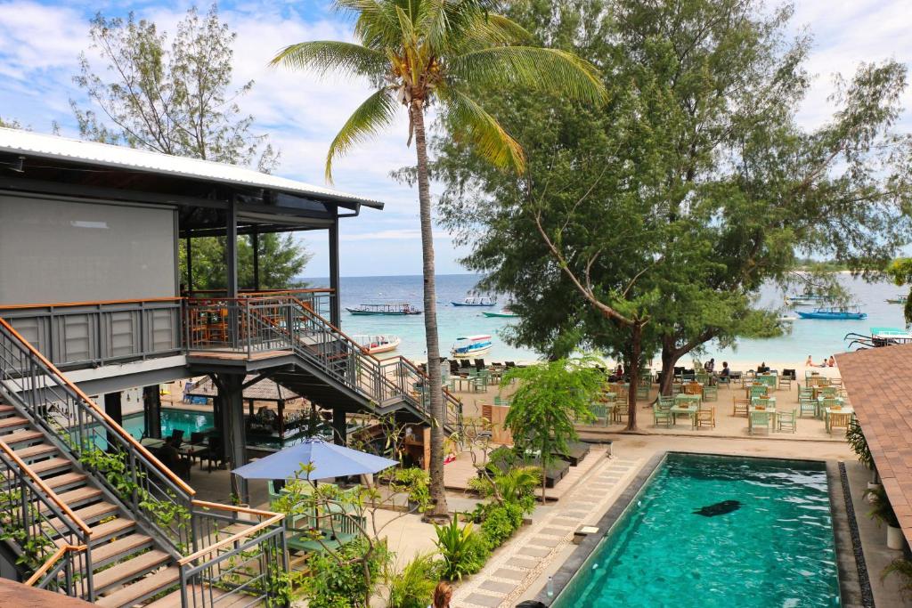 hotels with balcony in Gili Trawangan